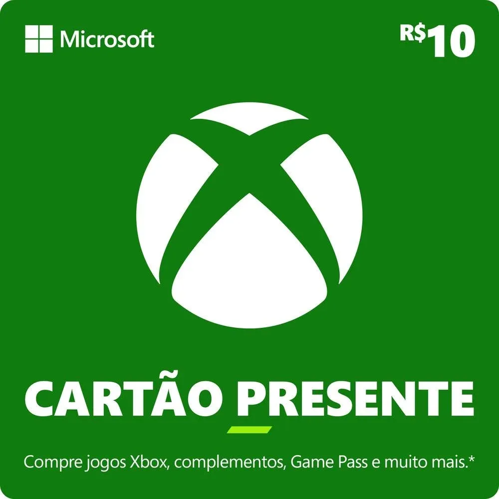 Xbox - Cartão Presente Digital R$10