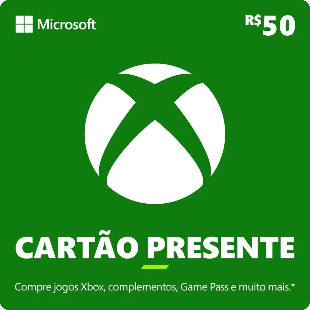 Xbox - Cartão Presente Digital R$50