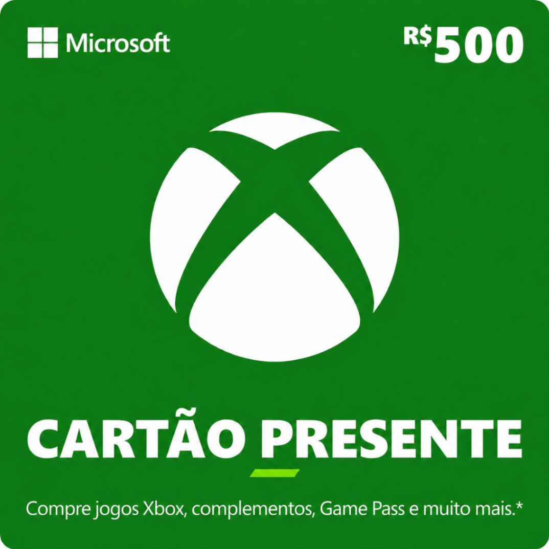 Xbox - Cartão Presente Digital R$500