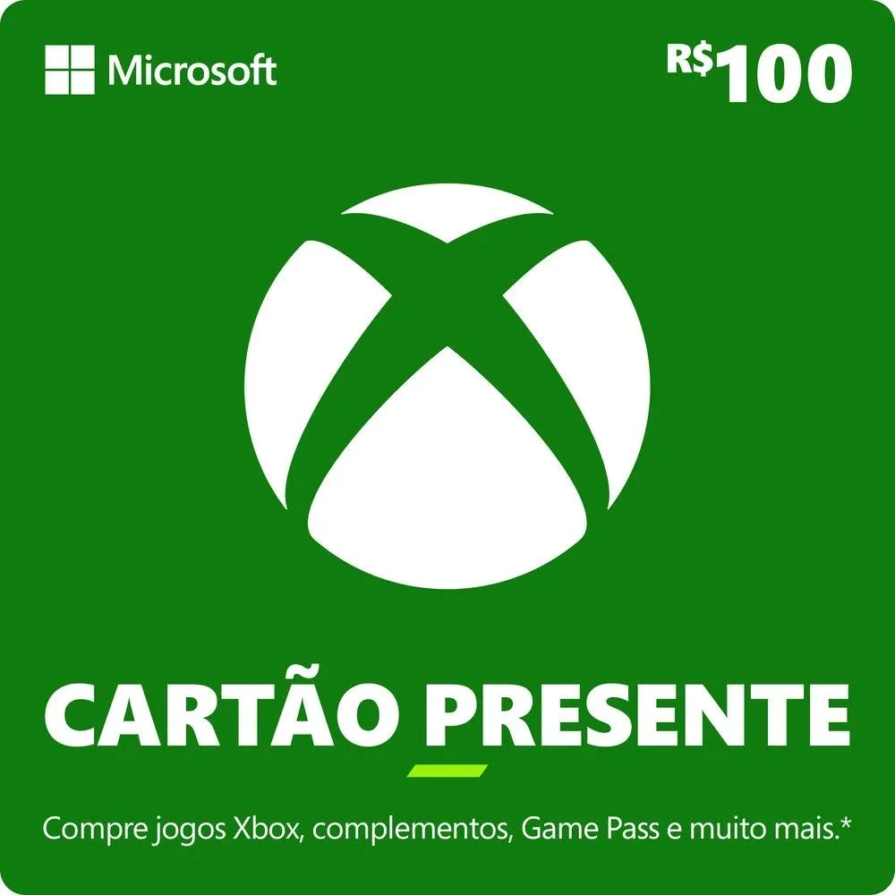 Xbox - Cartão Presente Digital R$100